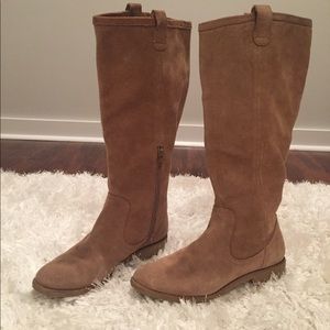 Lands End Canvas women's suede boots